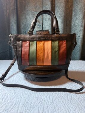 American Leather Co. Multi Colored Small Tote Bag 10 x 7